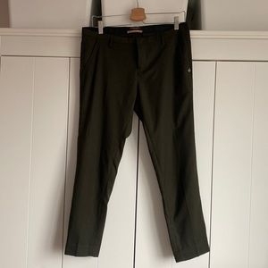 Wool cropped army green pants from Scotch & Soda